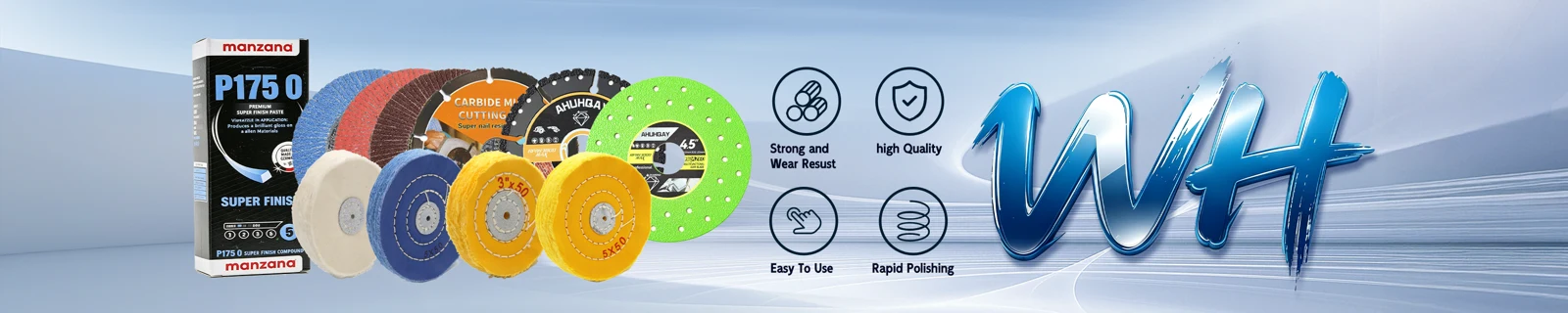 WanHu polishing and abrasive product range